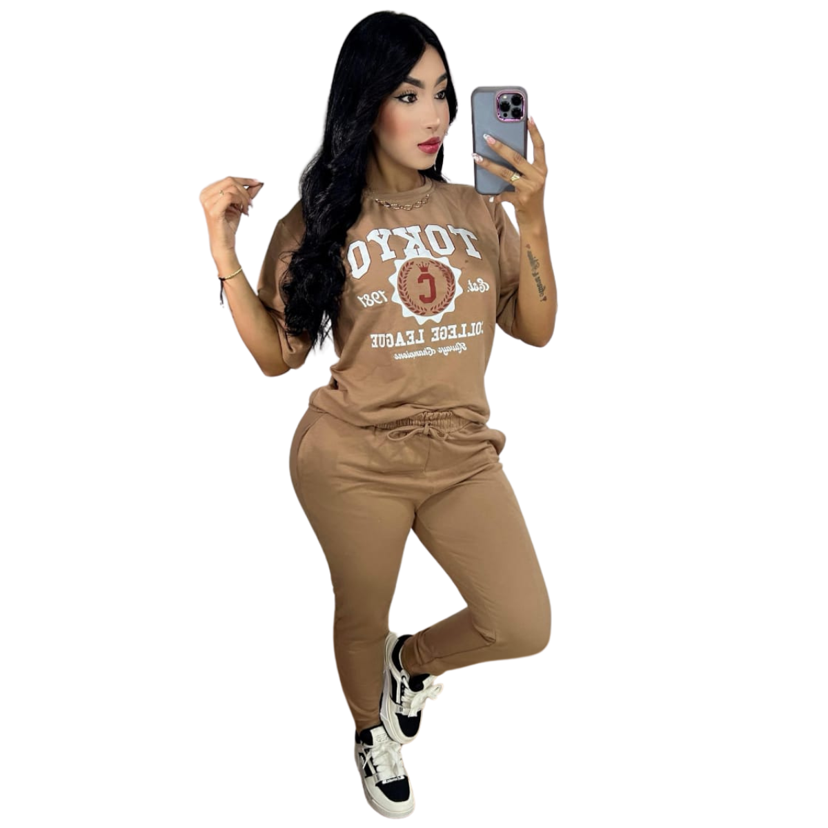 conjunto deportivo mujer blusa oversize (talla única) comprar en onlineshoppingcenterg Colombia centro de compras en linea
